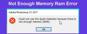 Not Enough Memory Ram Error Bangla