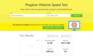 pingdom website speed test bangla