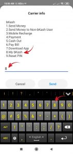 বিকাশে টাকা দেখার নিয়ম